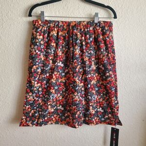 Jack Smith NWT Skort Midi Skirt Floral Bright Festival Hipster Outdoor Medium  G